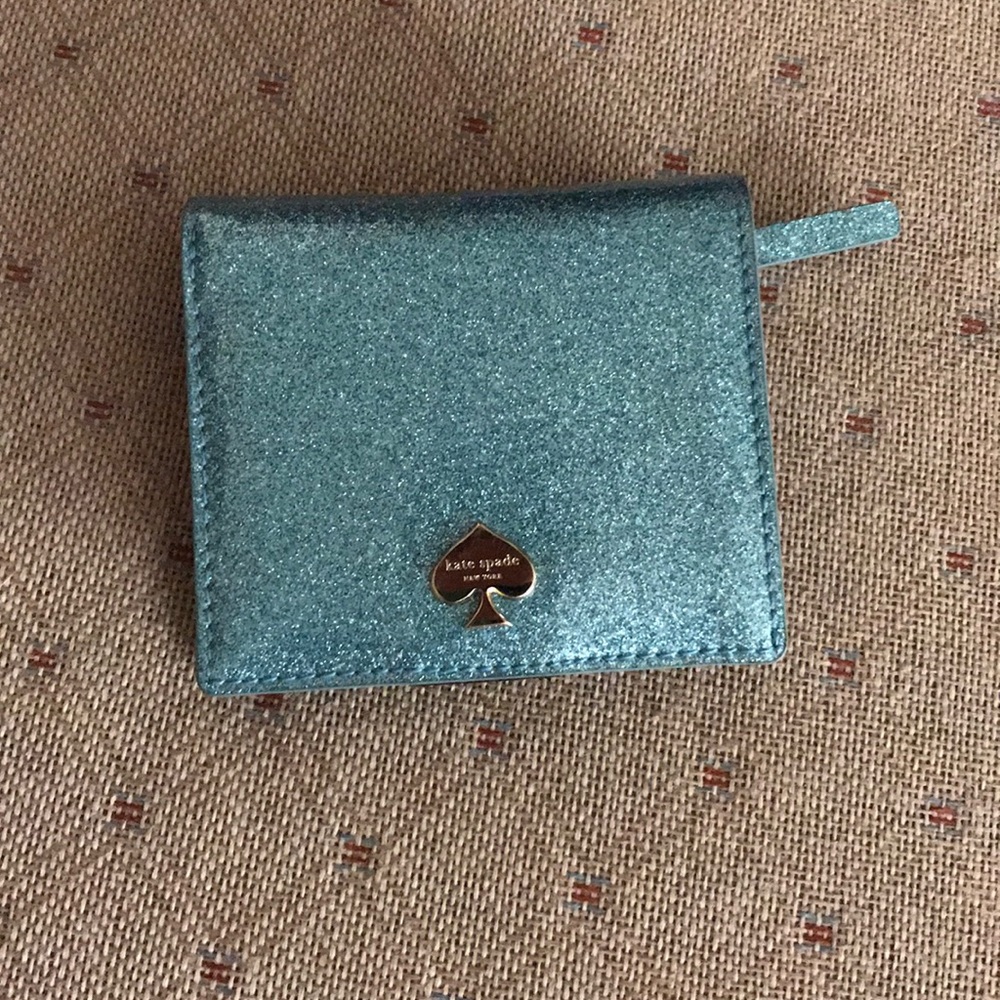 Kate Spade glitter wallet never used